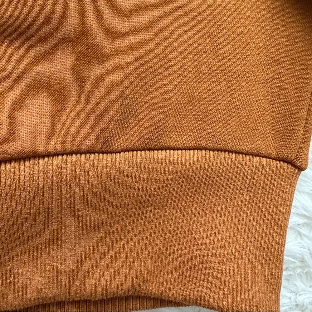 Carbon38 Sweatshirt Macrame Shoulder Pullover Long Sleeve Caramel Cafe XS - Picture 14 of 14